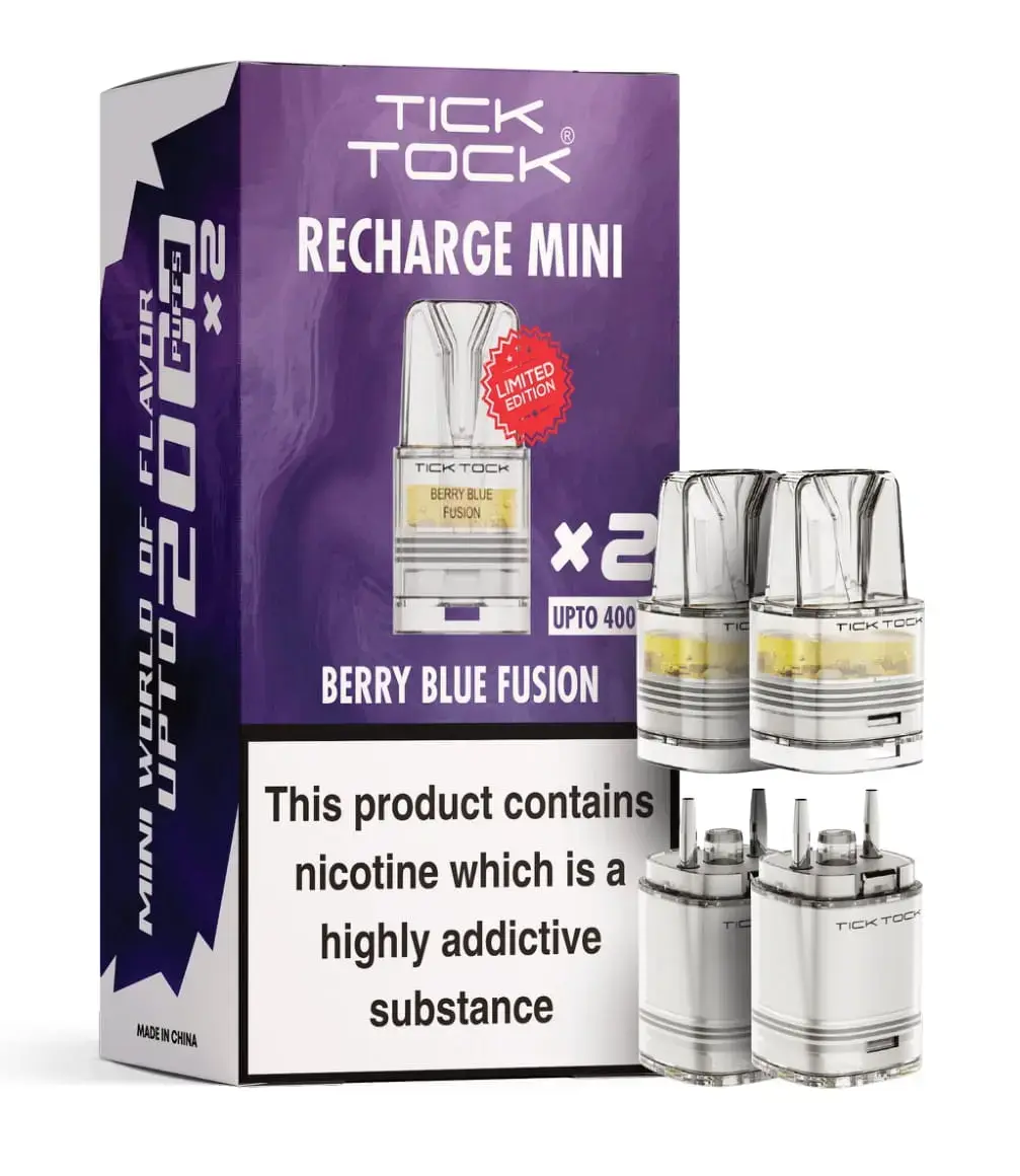 Berry Blue Fusion Tick Tock Magic 8000 Prefilled Pods